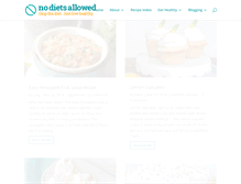 Tablet Screenshot of nodietsallowed.com